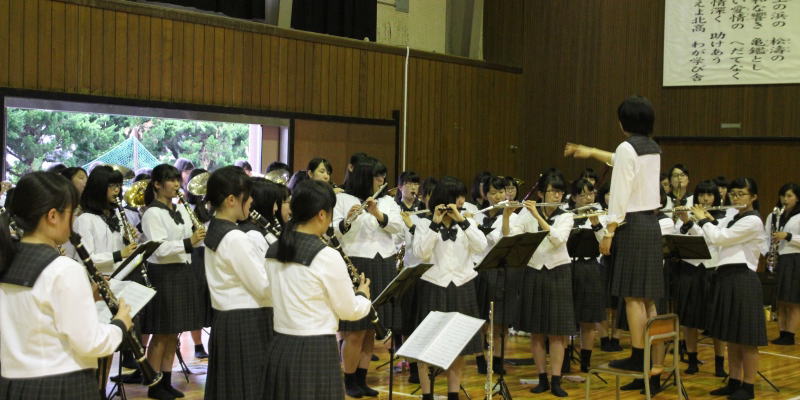 県高校総体壮行式(北高体育館)