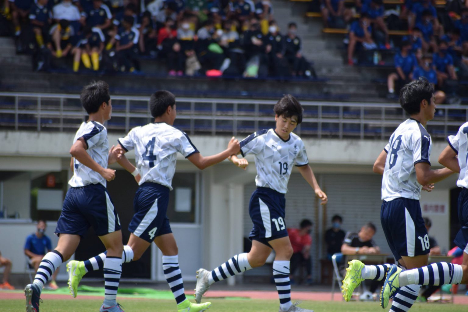 サッカー:県高校総体 準決勝 6/5 倉吉総産戦