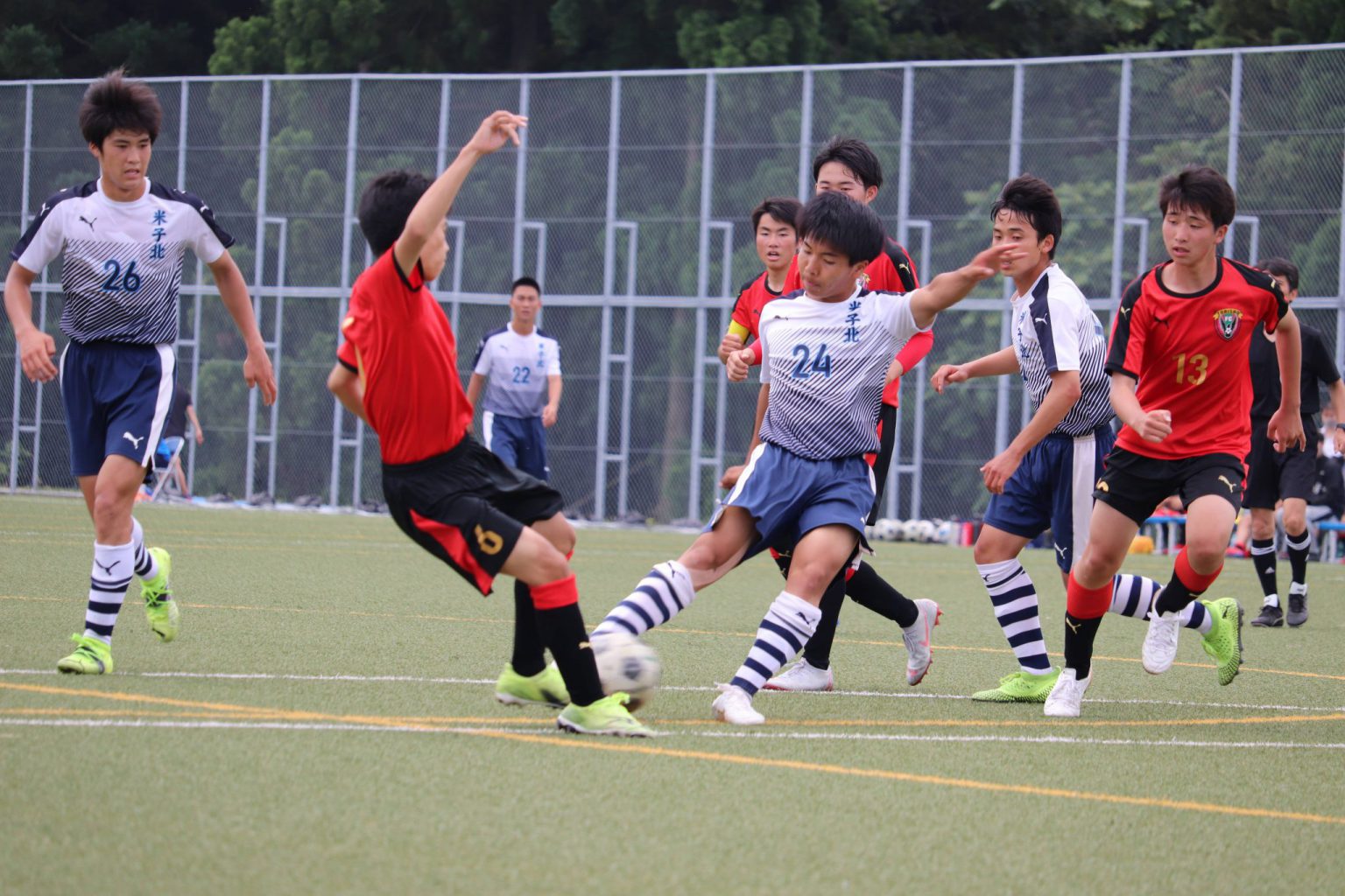 サッカー 県高校総体2回戦 6 2 鳥取商業戦 米子北高等学校