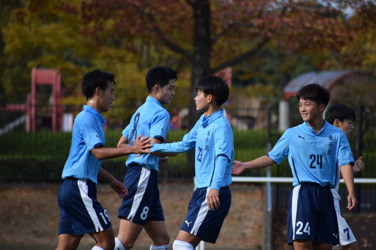 県高校サッカー新人戦2回戦、準々決勝 試合結果